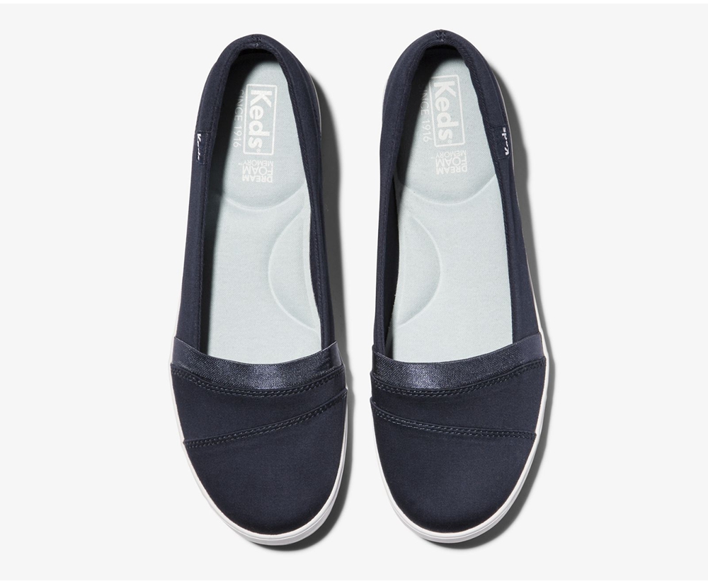 Keds Slip Ons Damen Navy - Carmel - UON-198364